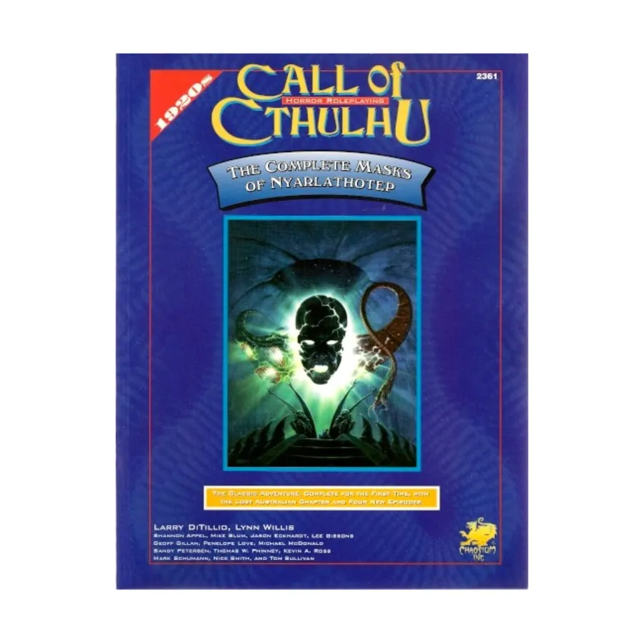 

Complete Masks of Nyarlathotep (3rd Edition), Call of Cthulhu - Adventures & Modules (Chaosium 1st-5.5 Editions), мягкая обложка