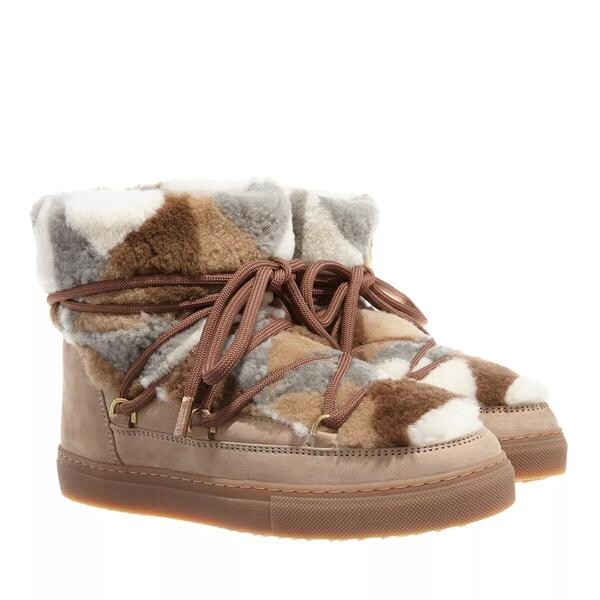 

Ботинки shearling patchwork Inuikii, коричневый
