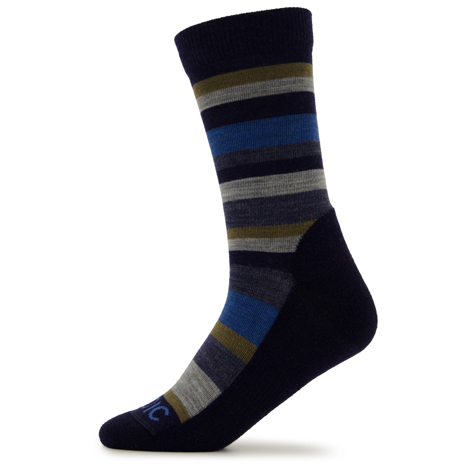 Походные носки Stoic Merino Trekking Crew Socks Stripes, цвет Navy/Olive