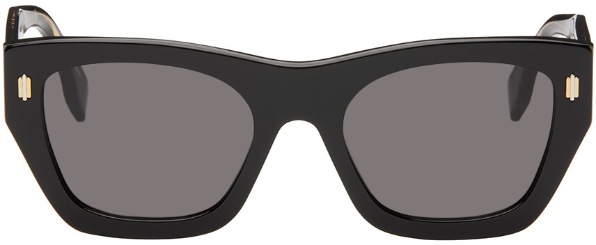 

Черные солнцезащитные очки Roma Fendi, цвет Shiny black/Smoke