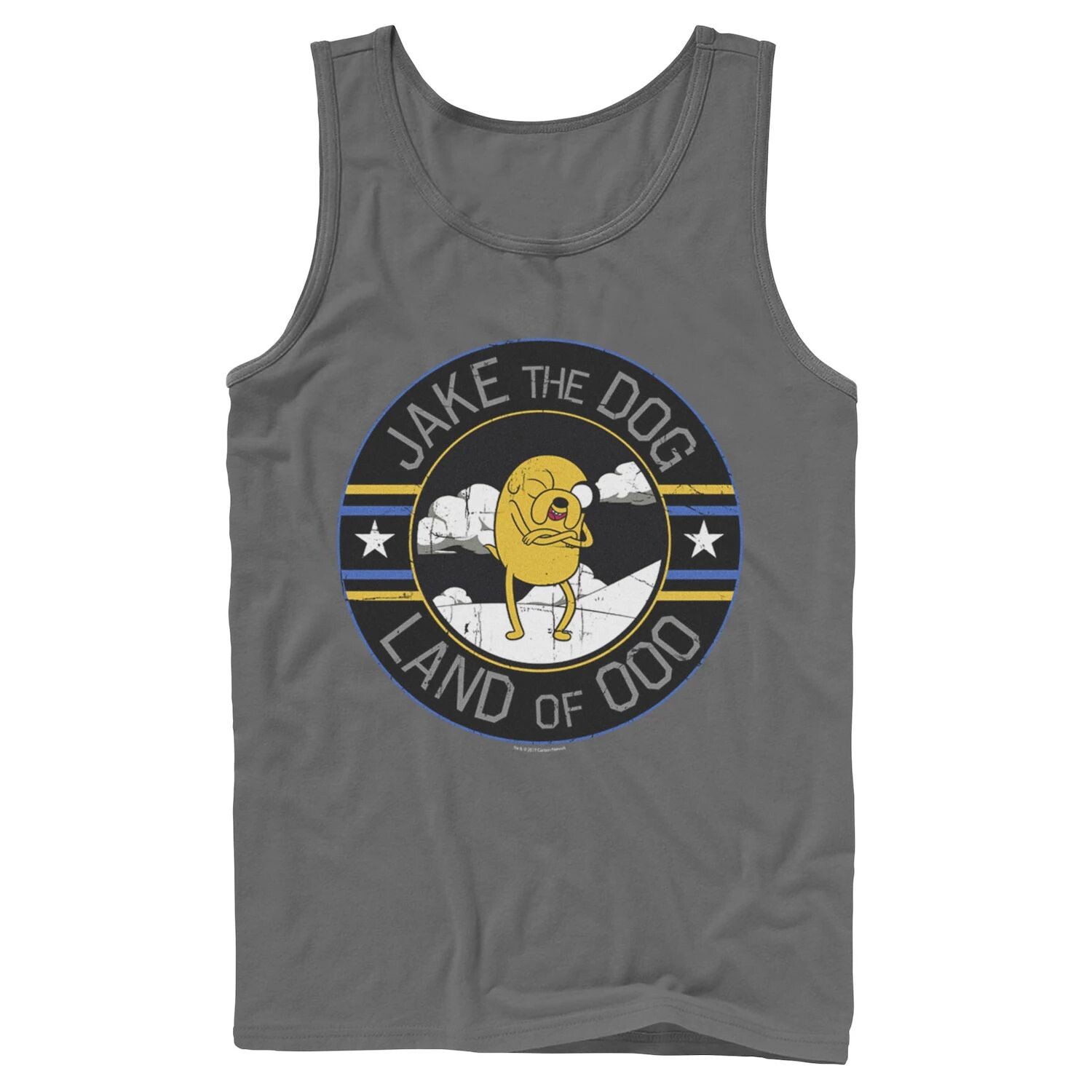 

Мужская майка Cartoon Network Adventure Time Jake The Dog Land Of Ooo Licensed Character