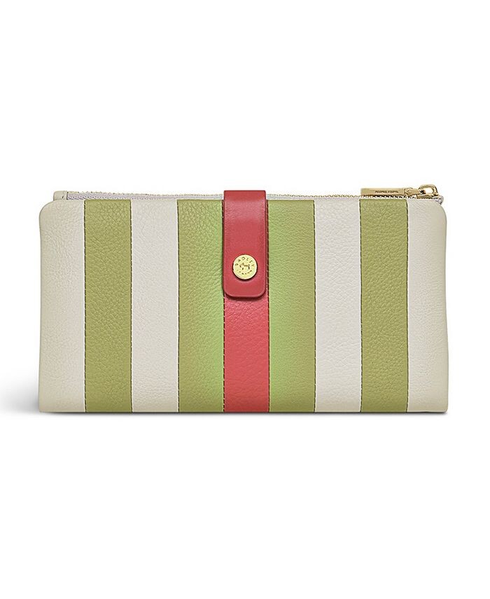 

Большой кошелек двойного сложения Larkswood 2.0 в полоску Radley London, серый