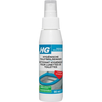 HG Быстрое гигиеническое чистящее средство для сидений унитазов 90 мл средство чистящее для гидромассажных ванн hg гигиеническое 1 л
