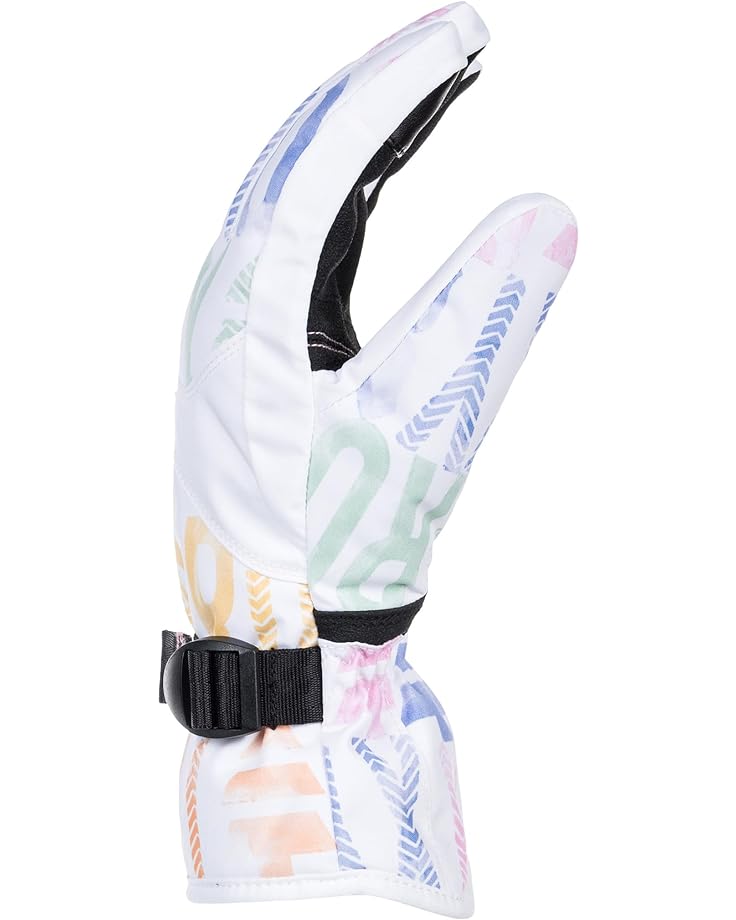 Перчатки Roxy Jetty Snow Gloves, цвет Bright White Sapin