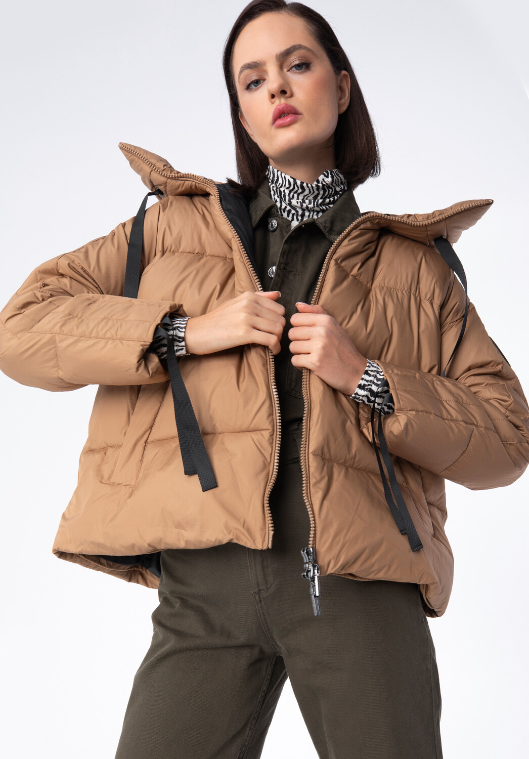 

Кожаная куртка Wittchen Faux leather jacket, цвет Light brown