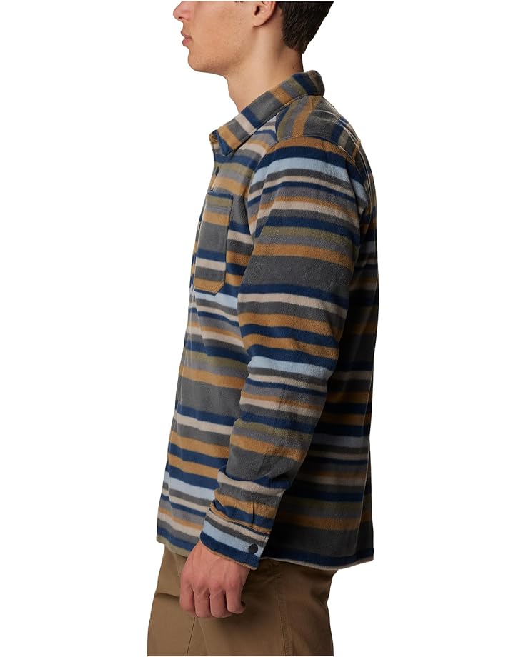 Куртка Columbia Steens Mountain Printed Shirt Jacket, цвет Shark Surfcrest Stripe Print
