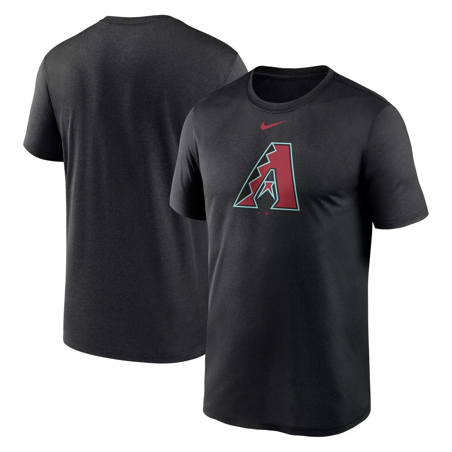

Мужская черная футболка с логотипом Arizona Diamondbacks New Legend Nike, Черный