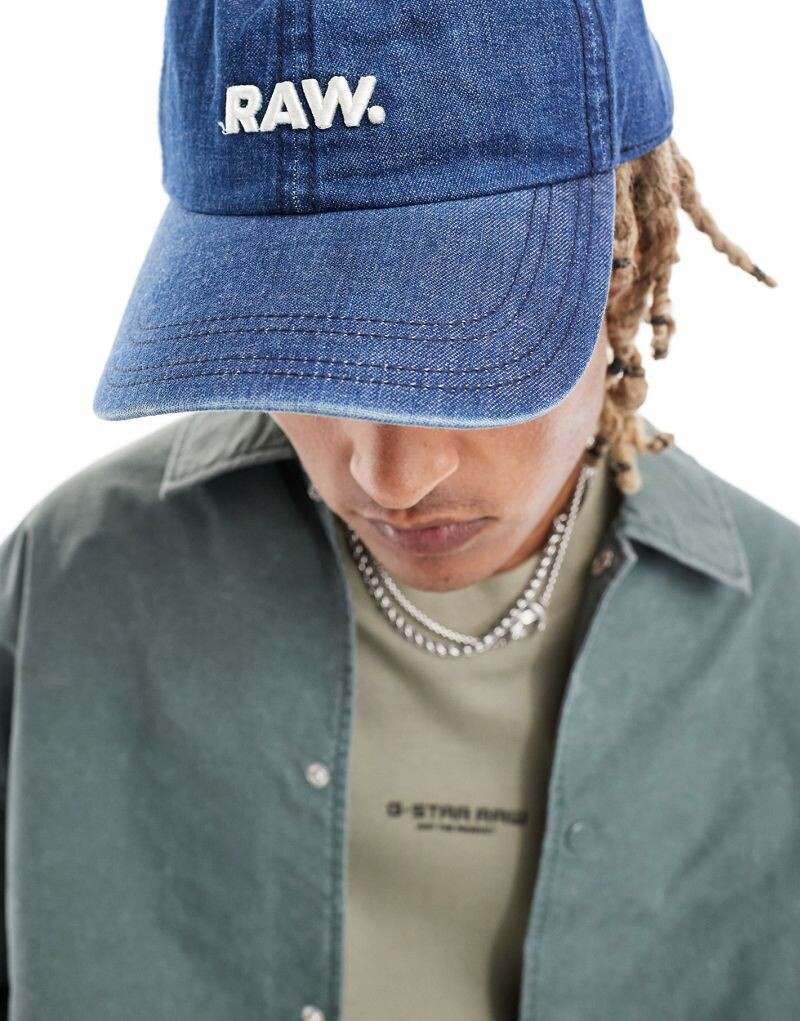 

G-Star Raw – Кепка из джинсовой ткани темно-синего цвета