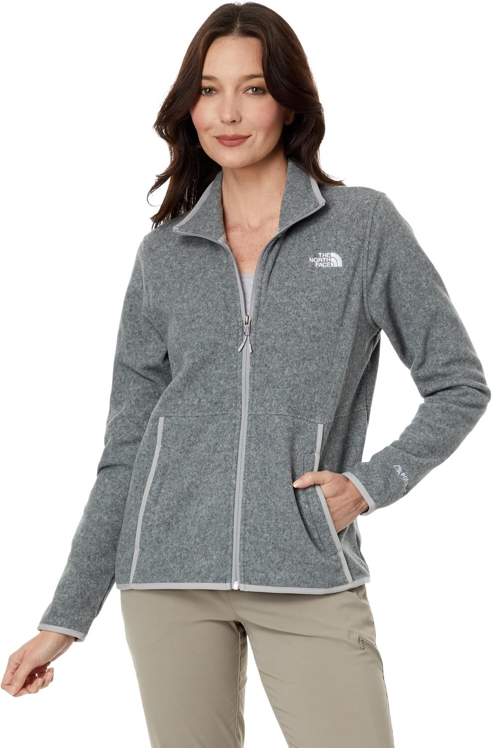 

Куртка Alpine Polartec 100 Jacket The North Face, цвет TNF Medium Grey Heather