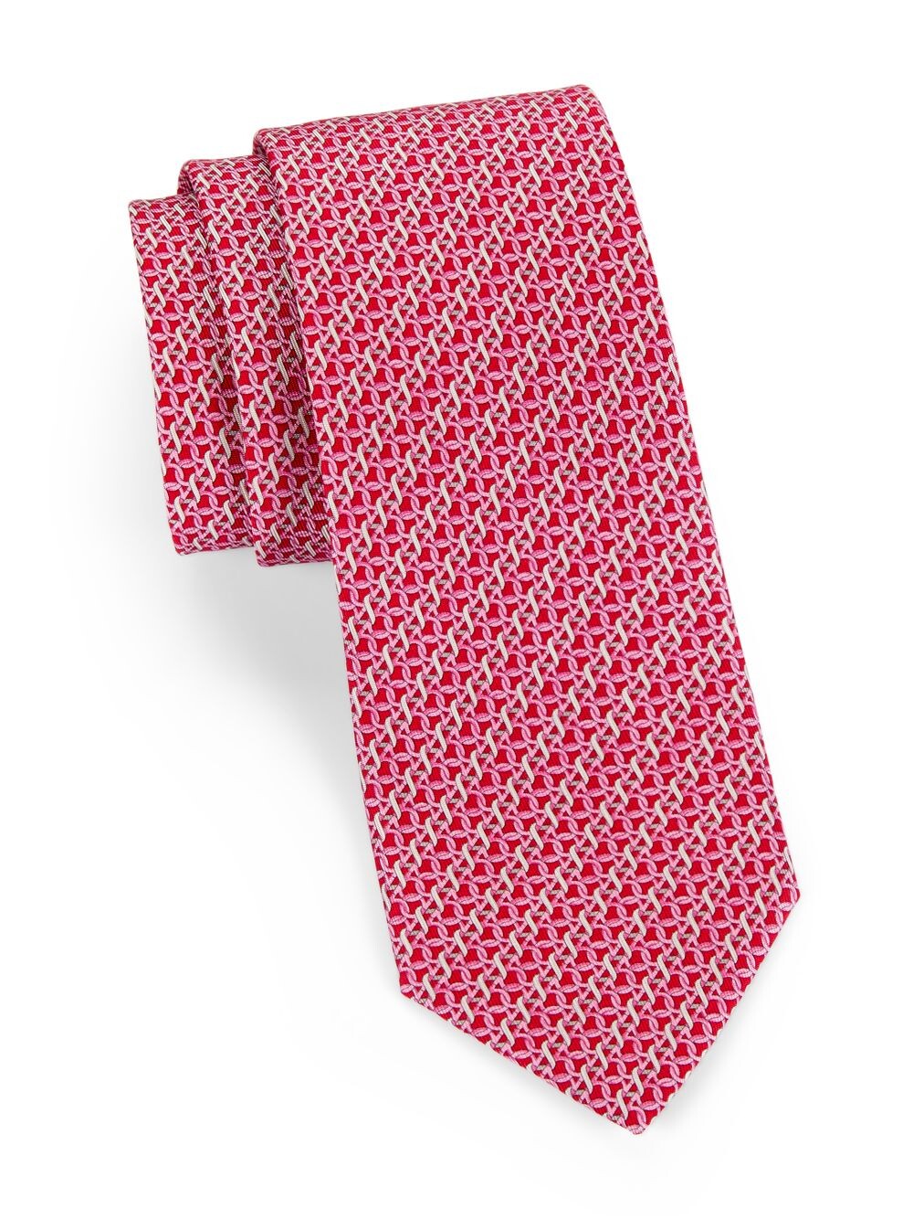 

Переплетенный галстук Gancini FERRAGAMO, красный
