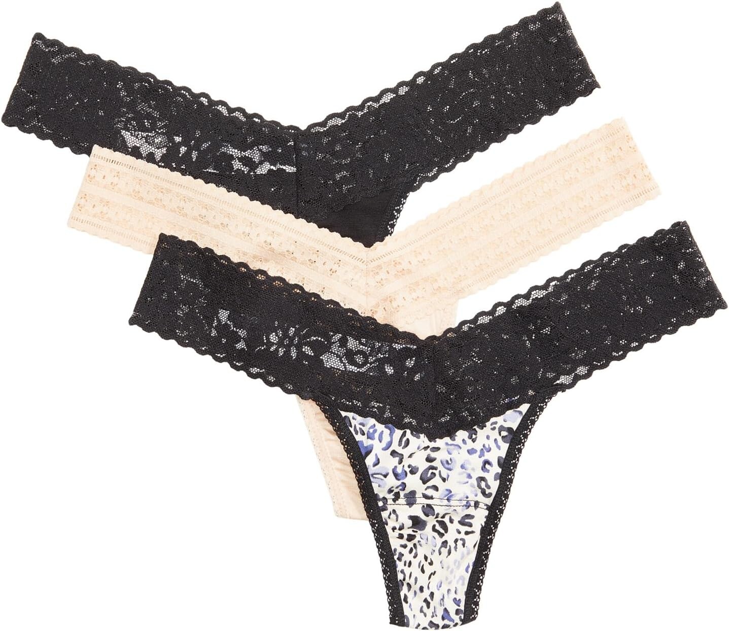 

Оригинальные стринги Dream, набор из 3 шт. Hanky Panky, цвет Black/Spotted/Chai
