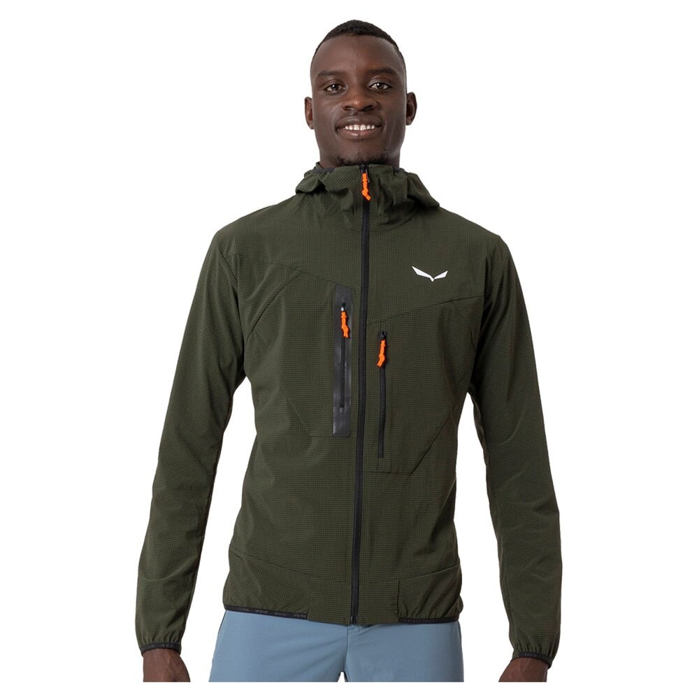 

Худи Salewa Puez 2 Durastretch, зеленый