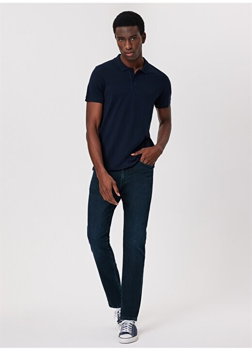 

Мужская футболка-поло темно-синего цвета 232 LCM 242048 TWINS DARK BLUE Lee Cooper, темно-синий