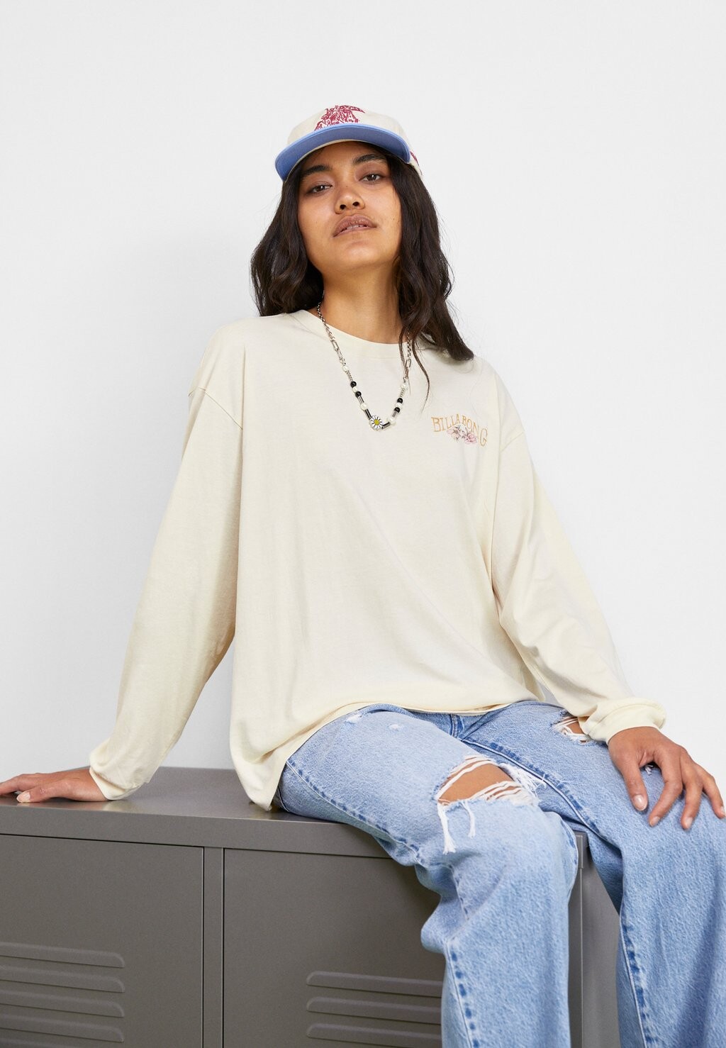 

Топ с длинными рукавами Billabong, белый