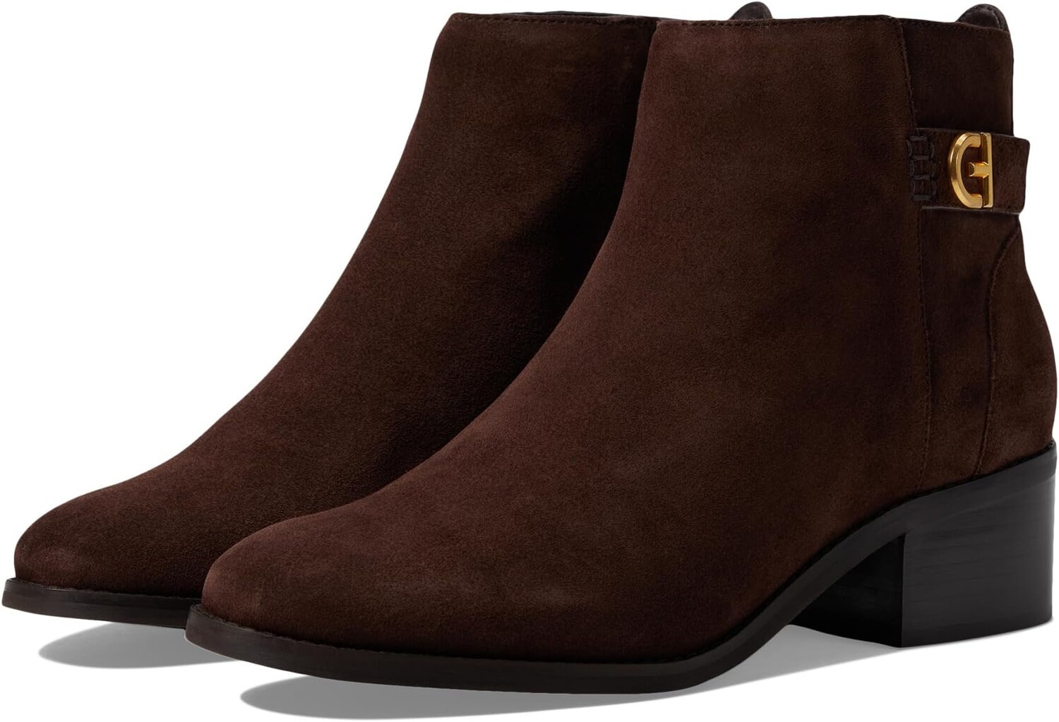 

Ботинки Cole Haan Holis Buckle Bootie, цвет Dark Chocolate Suede