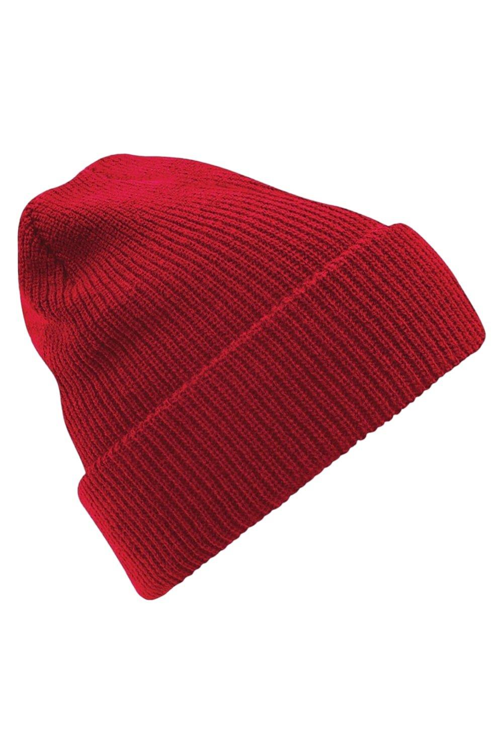 Однотонная зимняя шапка Heritage/Премиум Beechfield, красный