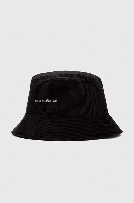 Вельветовая кепка New Balance, черный вельветовая шапка new balance для папы цвет workwear