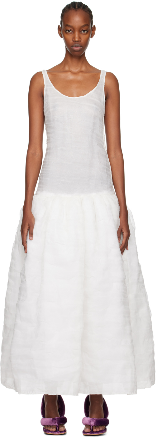 Белое пышное платье-макси Yume Yume цена и фото