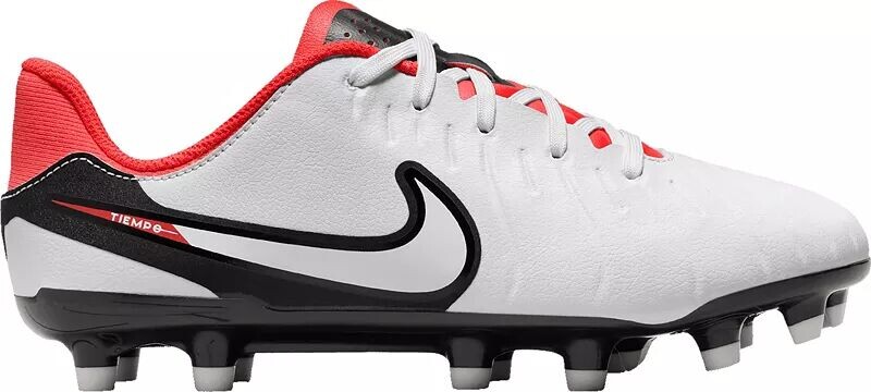 

Детские футбольные бутсы Nike Tiempo Legend 10 Academy FG, белый/красный