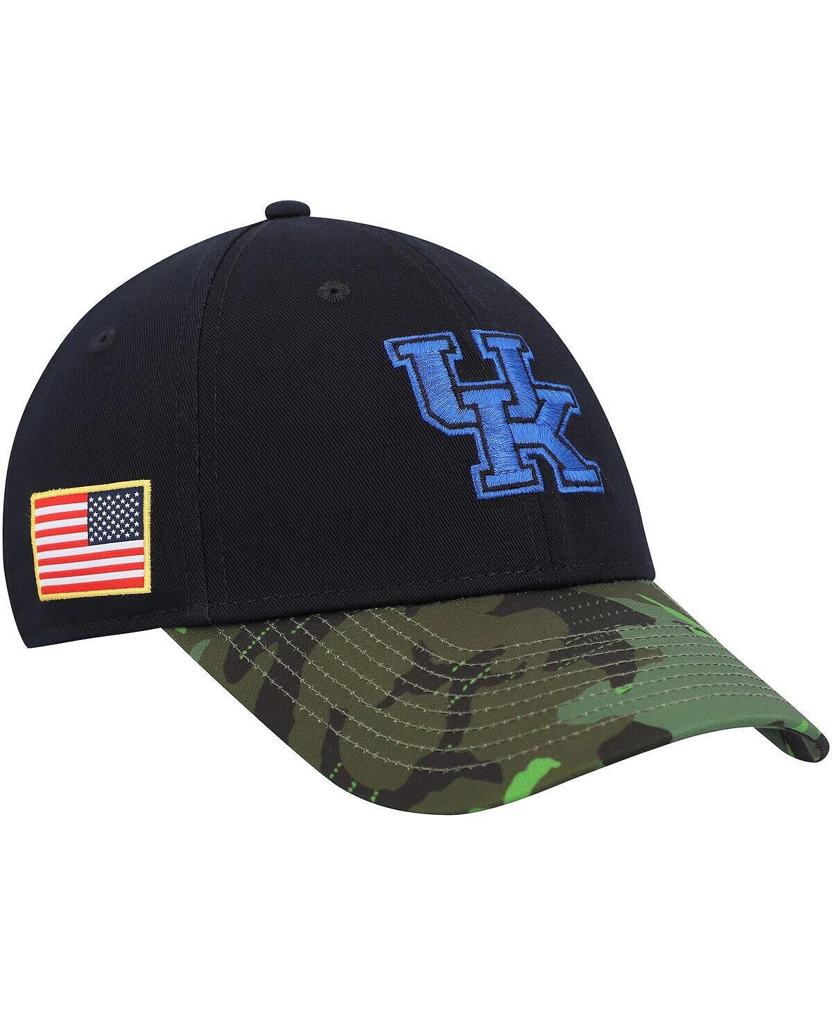 

Мужская черная камуфляжная регулируемая кепка Kentucky Wildcats Veterans Day 2Tone Legacy91 Nike