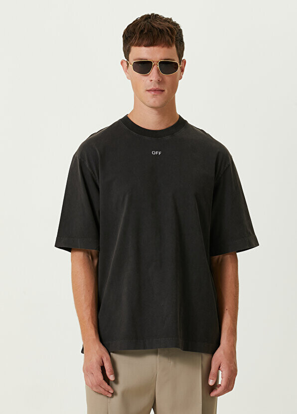 

Черная футболка с логотипом Off-White, Черный