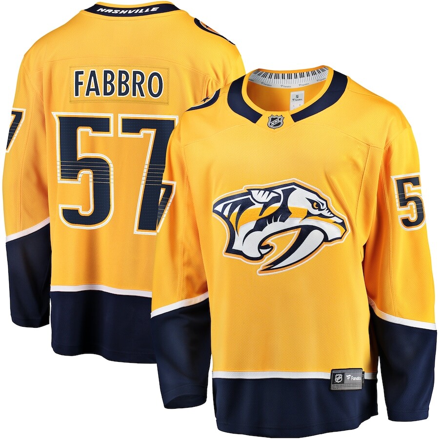 

Джерси Fanatics Branded Nashville Predators, золотой