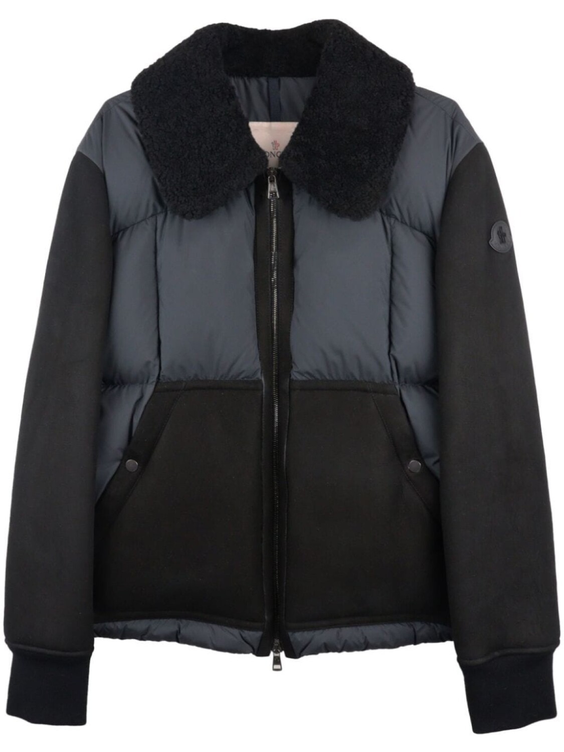 

Пуховик Gers из овчины Moncler, черный