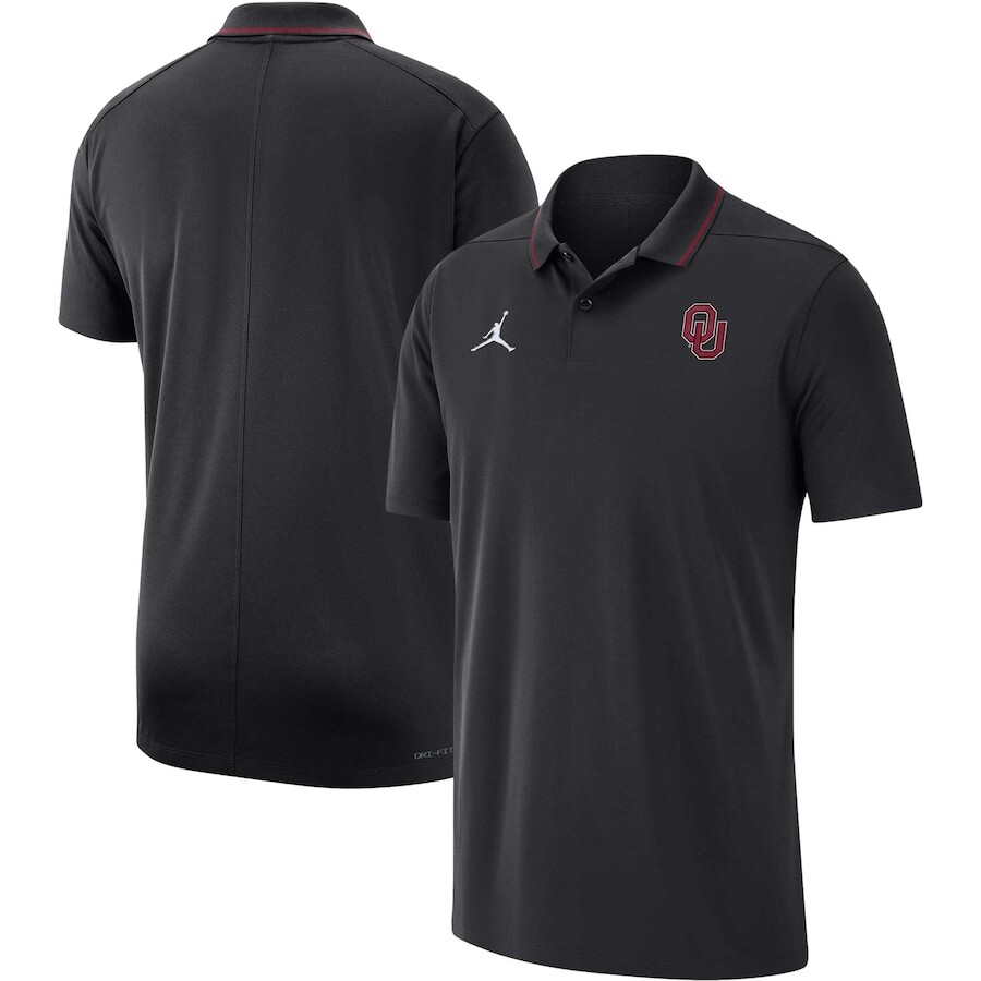 

Поло с коротким рукавом Jordan Brand Oklahoma Sooners, черный