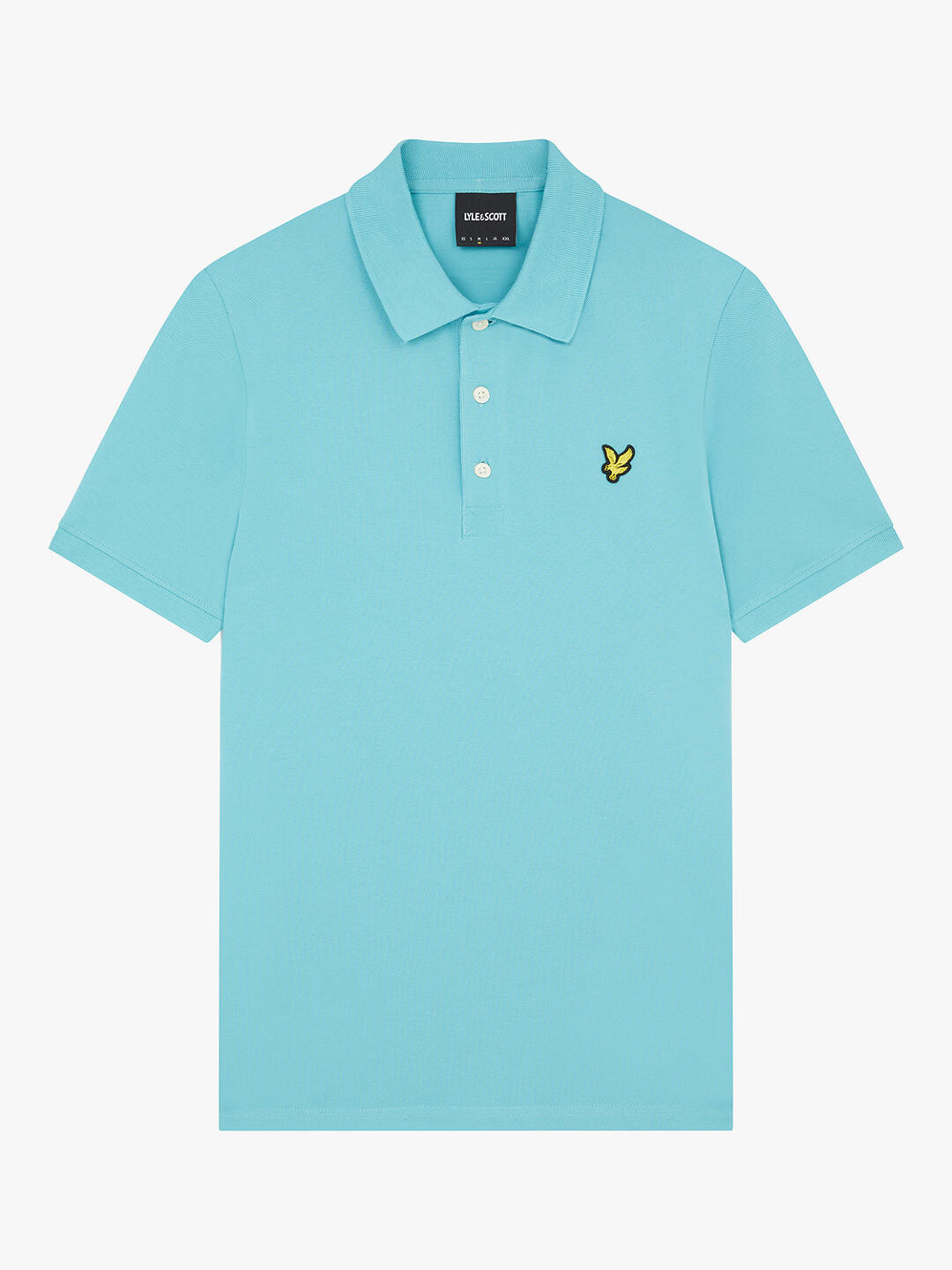 

Однотонная футболка-поло Lyle & Scott, W990 Alpine Sky