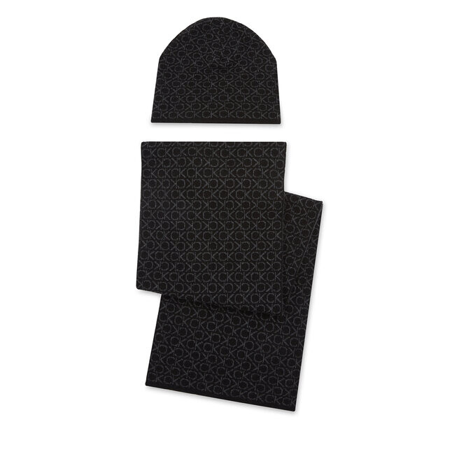 

Шапка Calvin Klein GsMonogram Scarf+Beanie, черный
