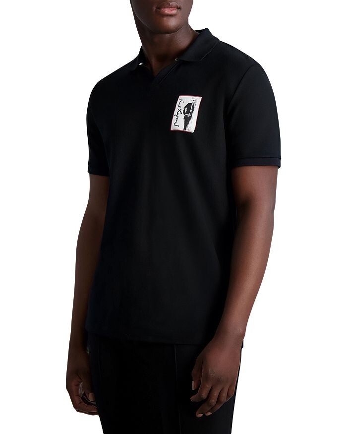 

Поло Slim Fit с графическим логотипом KARL LAGERFELD PARIS