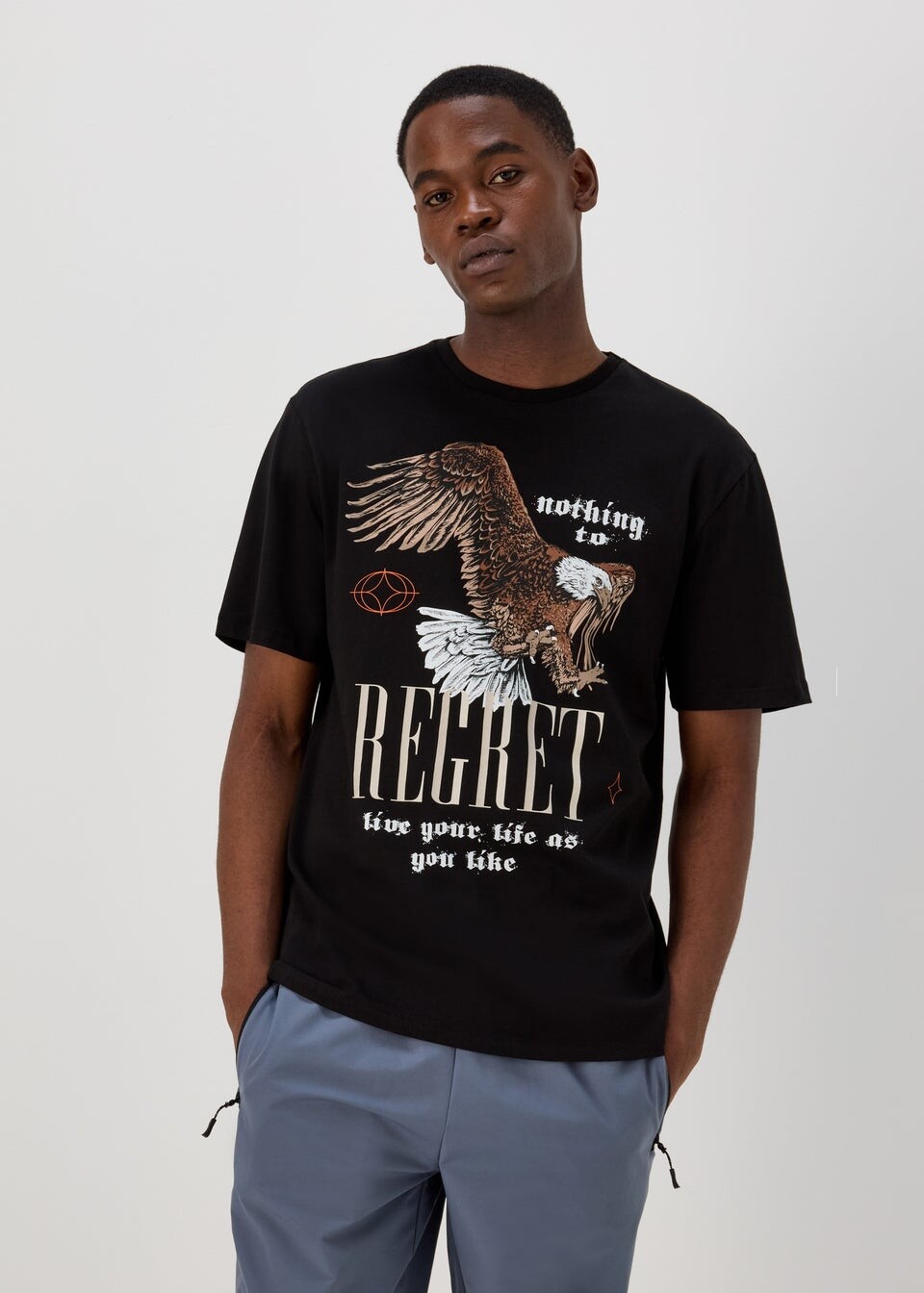 

US Athletic Футболка Black Regret Eagle
