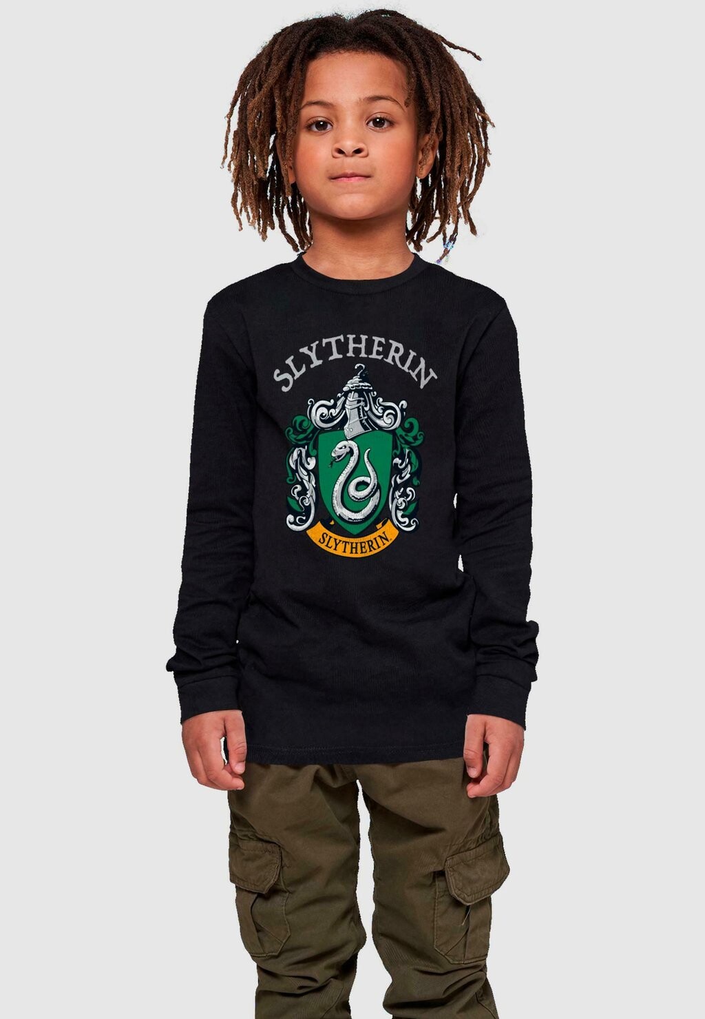 

Топ с длинными рукавами HARRY POTTER SLYTHERIN CREST LONGSLEEVE ABSOLUTE CULT, цвет black
