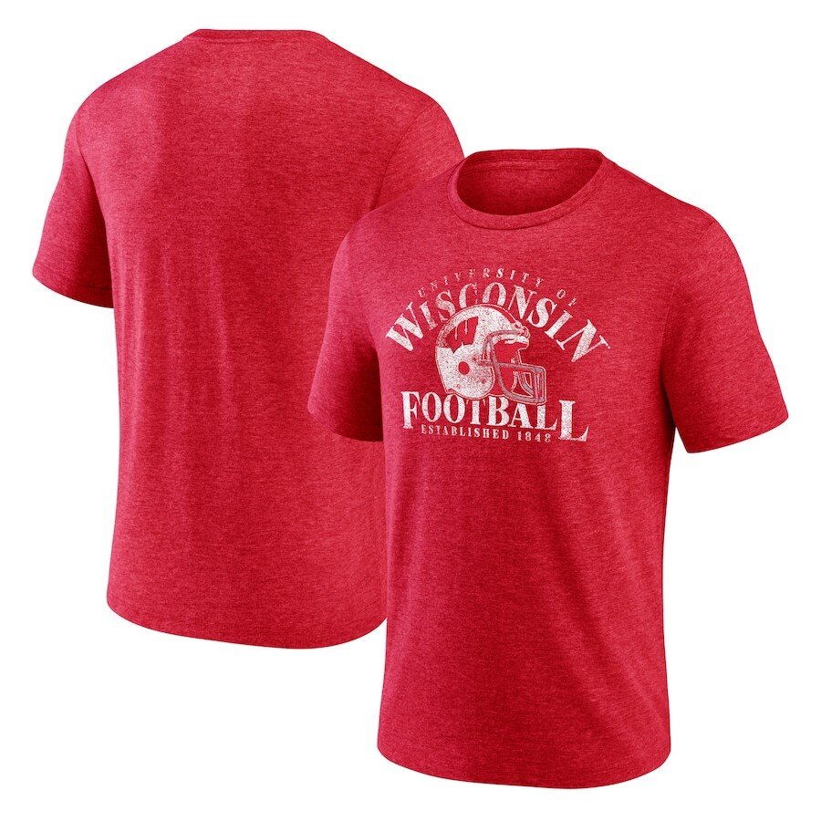 

Футболка с коротким рукавом Fanatics Branded Wisconsin Badgers, красный