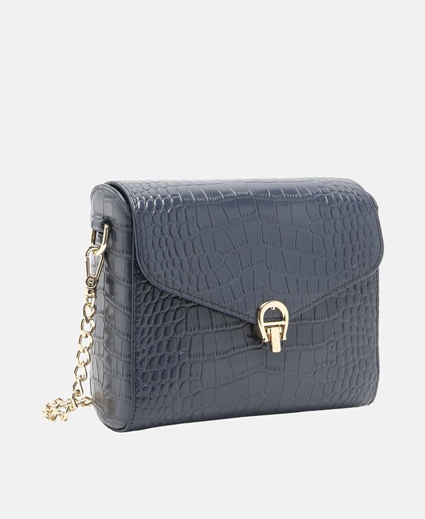 

Кожаная сумка через плечо Aigner, синий