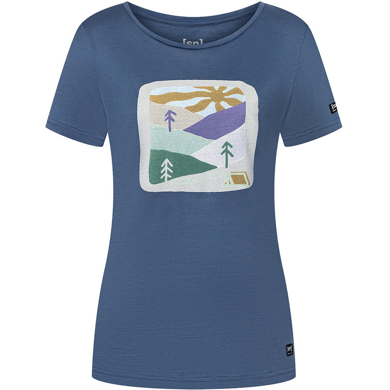 цена Женская футболка Mountain Art Super.Natural, синий