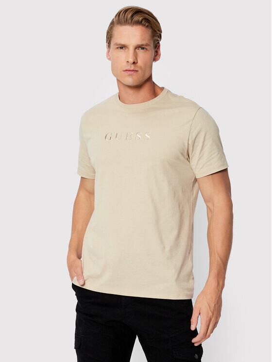 

Футболка стандартного кроя Guess, бежевый