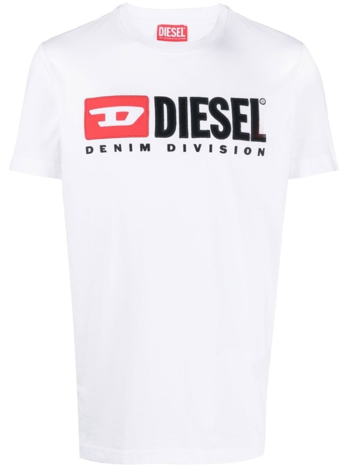 

Diesel футболка T-Diegor-Div с вышитым логотипом, белый
