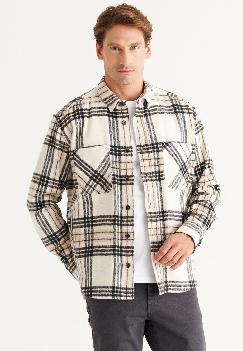 

Легкая куртка OVERSIZE FIT AC&CO / ALTINYILDIZ CLASSICS, цвет beige black