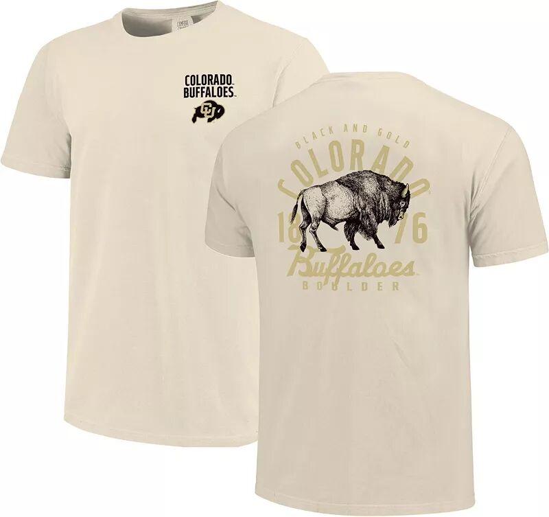 Мужская футболка Image One с местным талисманом Colorado Buffaloes цвета слоновой кости