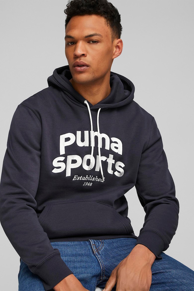 Хлопковая толстовка с вышитым логотипом Puma, белый