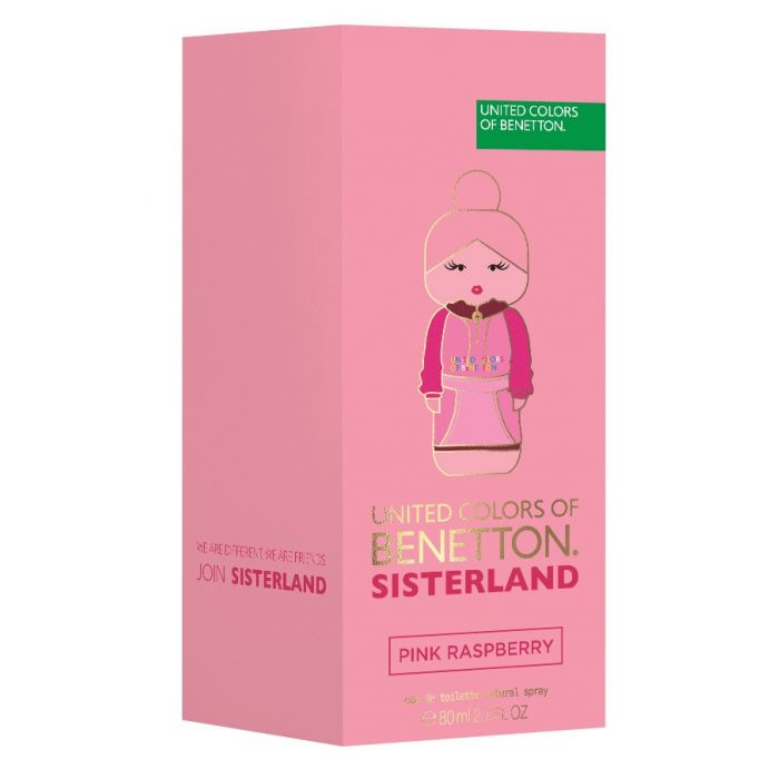 Женская туалетная вода Sisterland Pink Raspberry EDT Benetton, 80 ml benetton туалетная вода benetton sisterland pink raspberry 50 мл