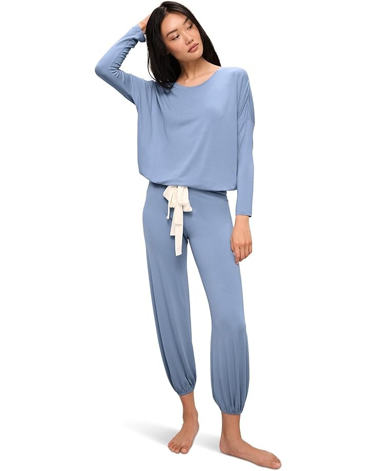 

Пижама Eberjey Gisele Slouchy Pajama Set, цвет Wedgewood