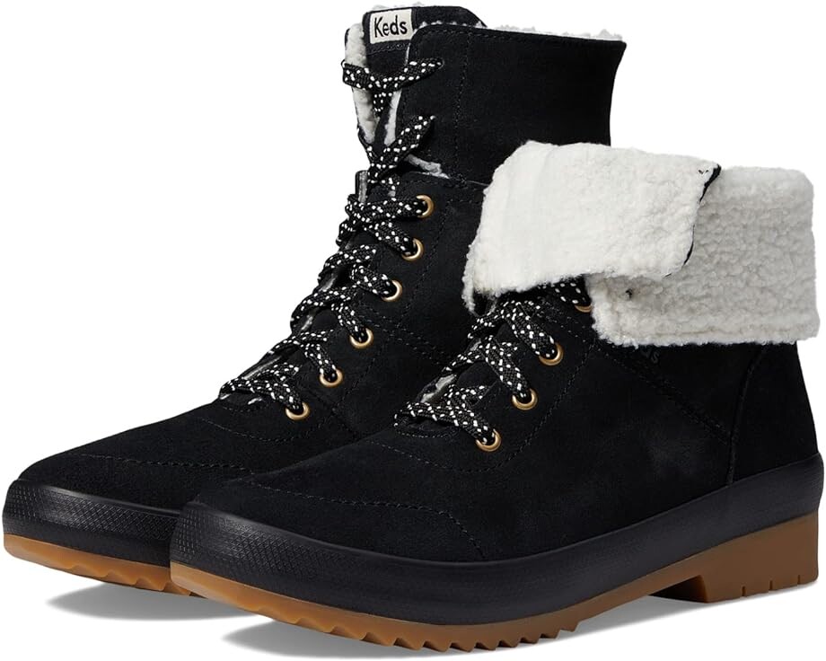 

Ботинки Keds Camp Boot II Suede + Sherpa, черный