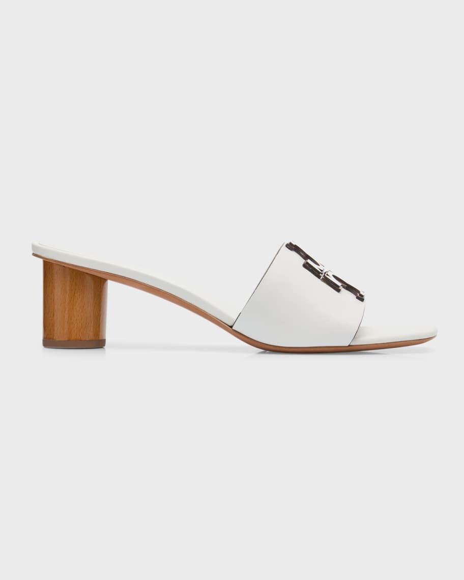 

Кожаные сандалии без задника с логотипом Ines Tory Burch