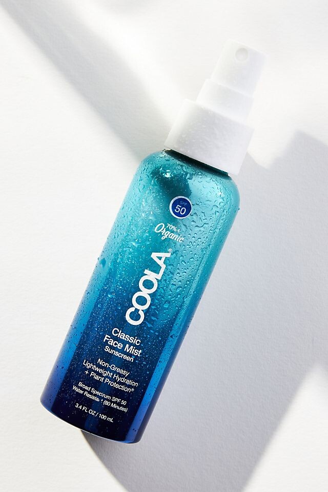 

Органический солнцезащитный спрей для лица Coola Classic SPF 50, светло-синий
