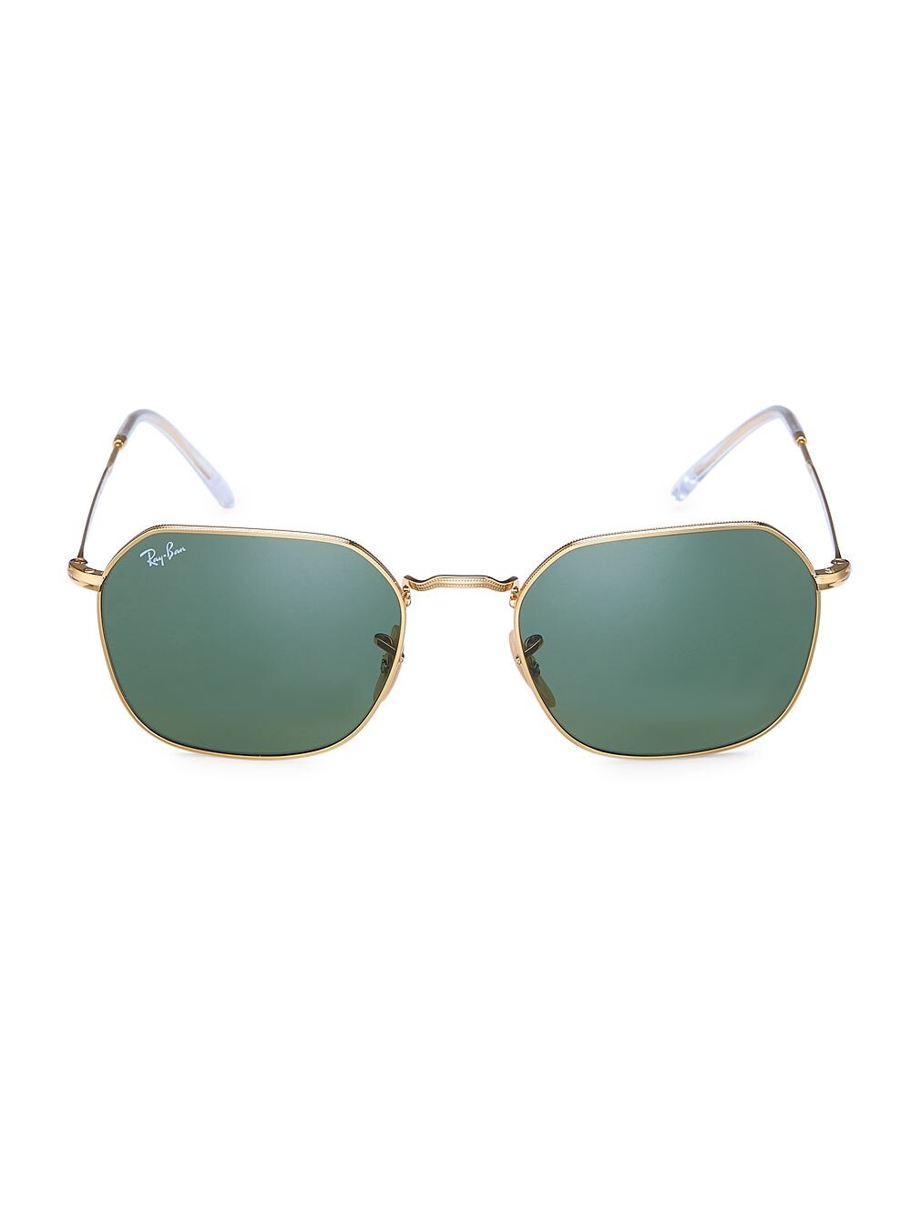 

Солнцезащитные очки RB3694 55MM с геометрическим рисунком Ray-Ban, золотой