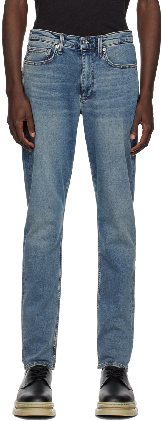 

Синие зауженные джинсы Rag & Bone