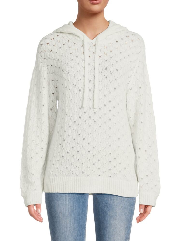 

Толстовка Pointelle Knit Geo Pattern из смеси альпаки Naadam, белый
