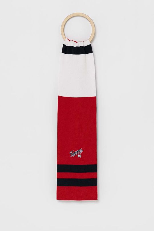Хлопковый шарф для детей Tommy Hilfiger, красный